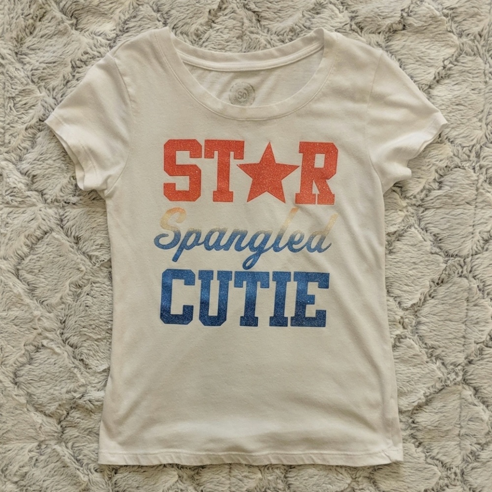 Star Spangled Cutie tee & phone fan!